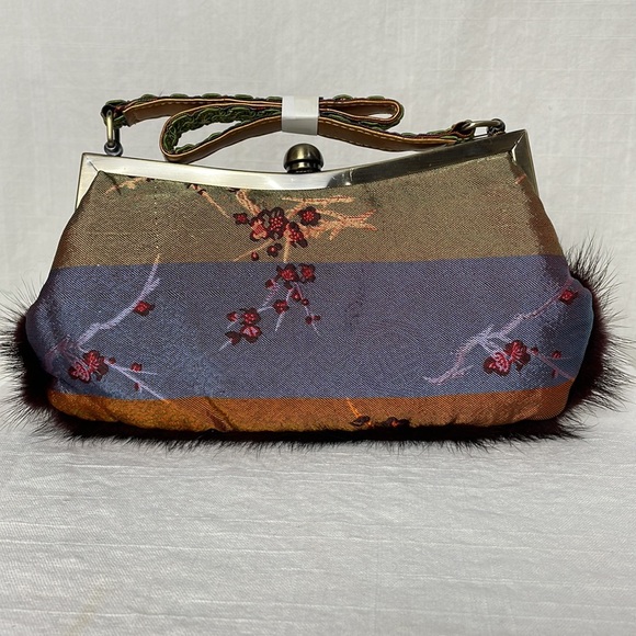 Gorgeous Mulimedia Small Handbag purse mini hippie chic Malina ? Vintage ? - Picture 4 of 16